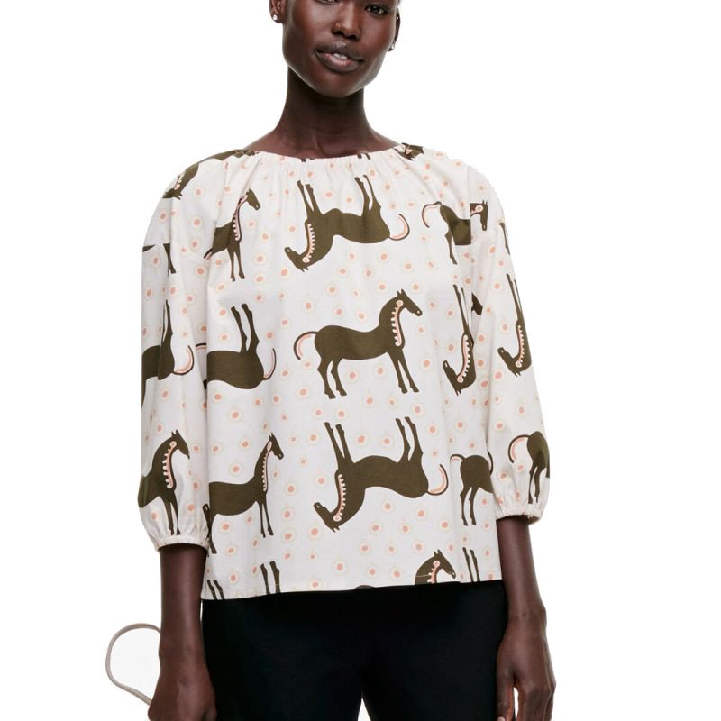 Marimekko Shirt Hoivata Musta Tamma 36 at MAKE Designed Objects